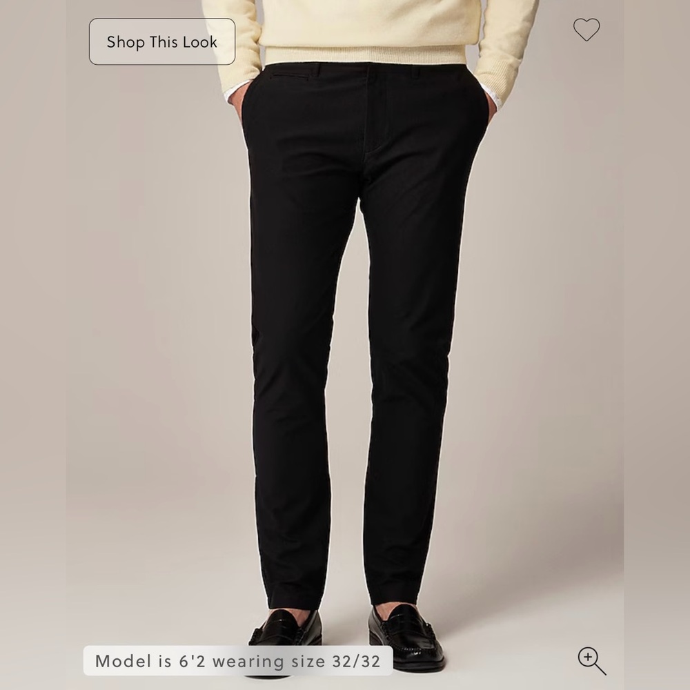 J.Crew Men’s 484 Slim-Fit Tech Pant: Size 33/30